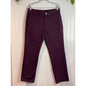 Bonobos Mens Burgundy Chinos Size 33/30 Cotton & Spandex